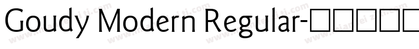 Goudy Modern Regular字体转换